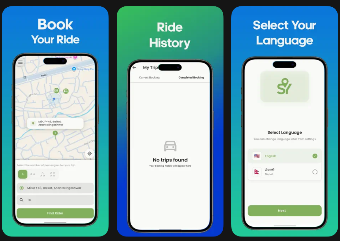 Screenshot of Safari Yatri - Ride Sharing App